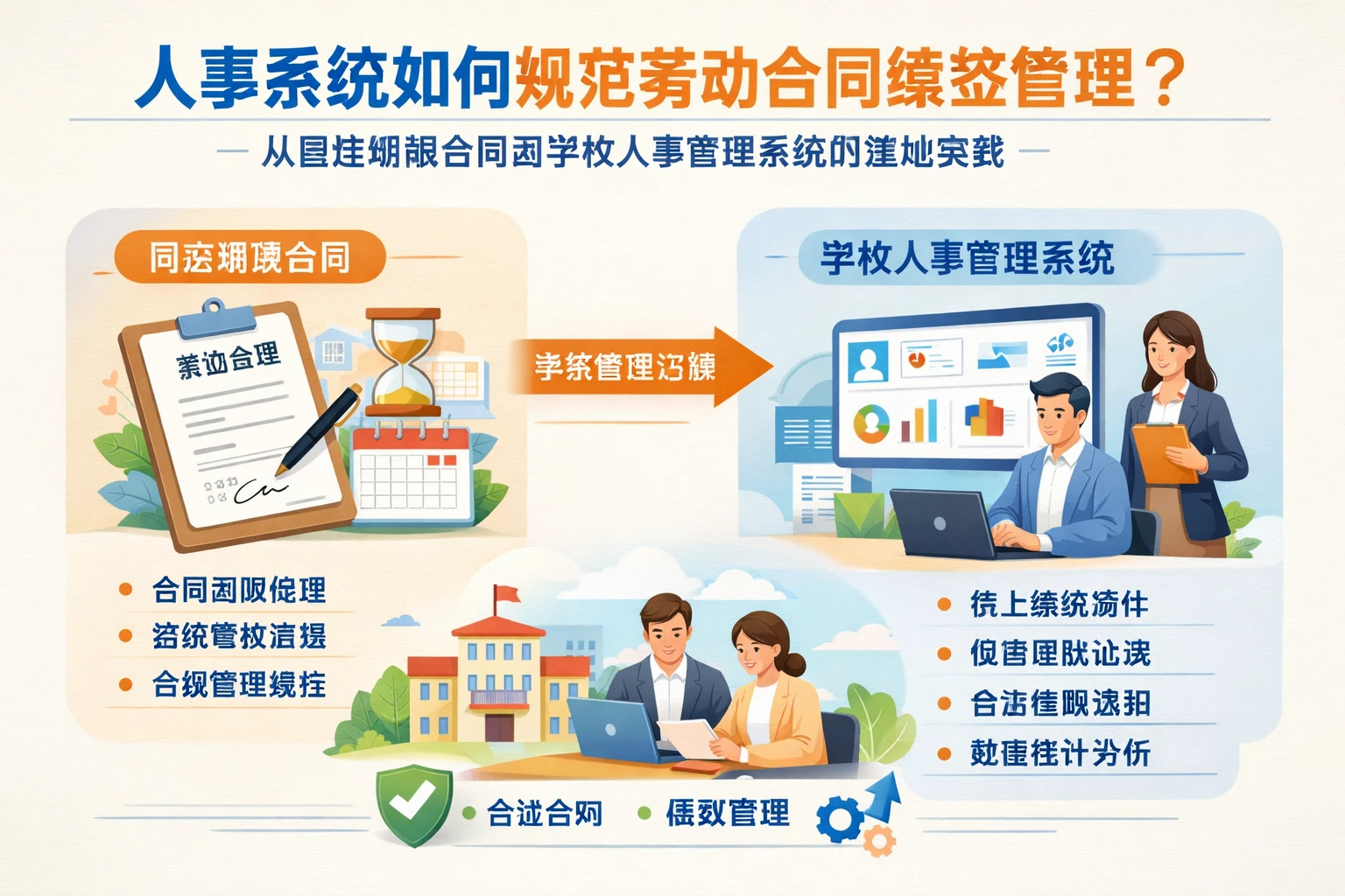 人事系统如何规范劳动合同续签管理:从固定期限合同到学校人事管理系统的落地实践