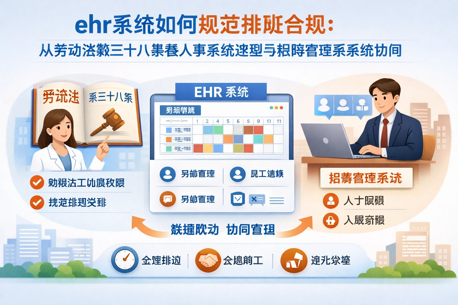ehr系统如何规范排班合规:从劳动法第三十八条看人事系统选型与招聘管理系统协同