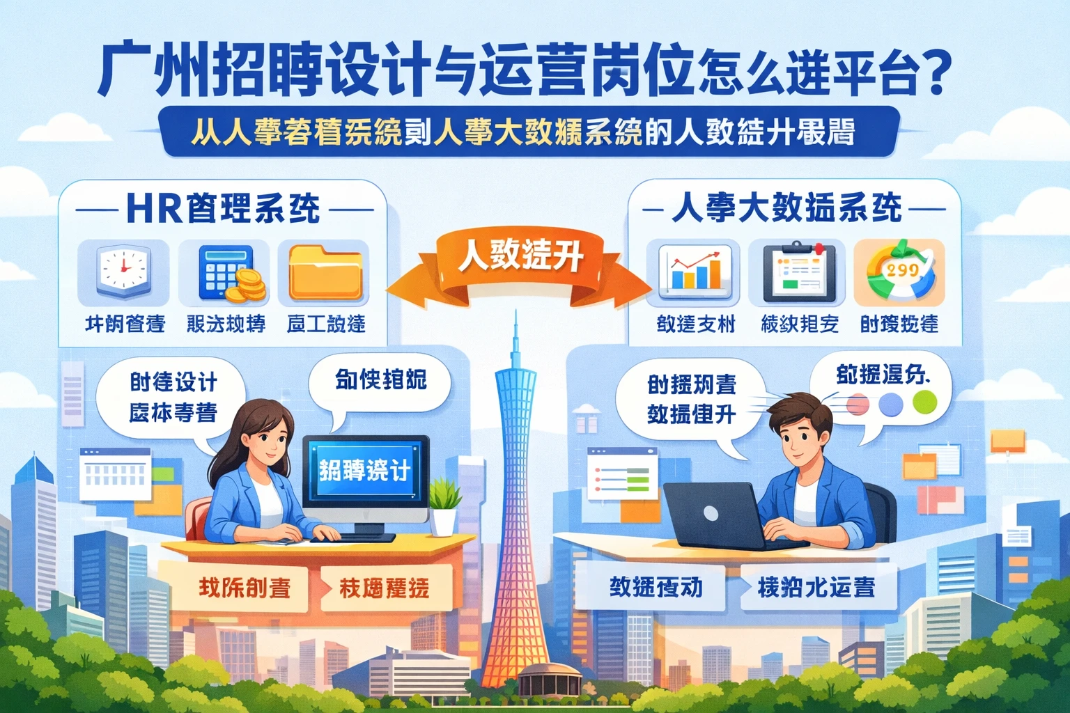 广州招聘设计与运营岗位怎么选平台?从人事管理系统到人事大数据系统的人效提升思路