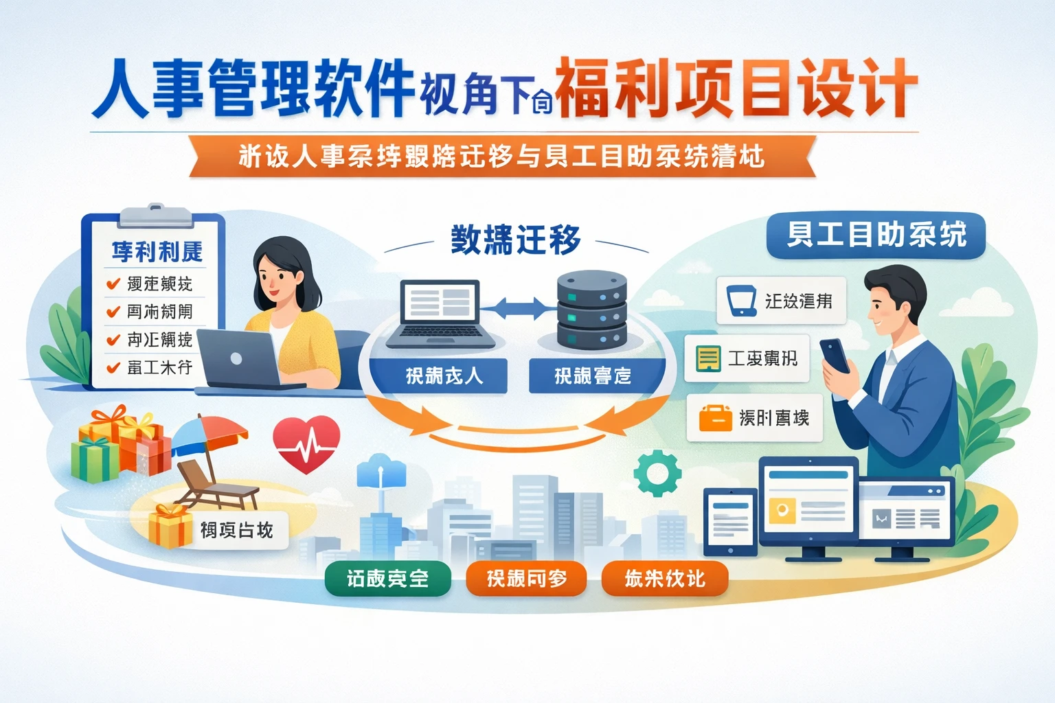 人事管理软件视角下的福利项目设计：兼谈人事系统数据迁移与员工自助系统落地