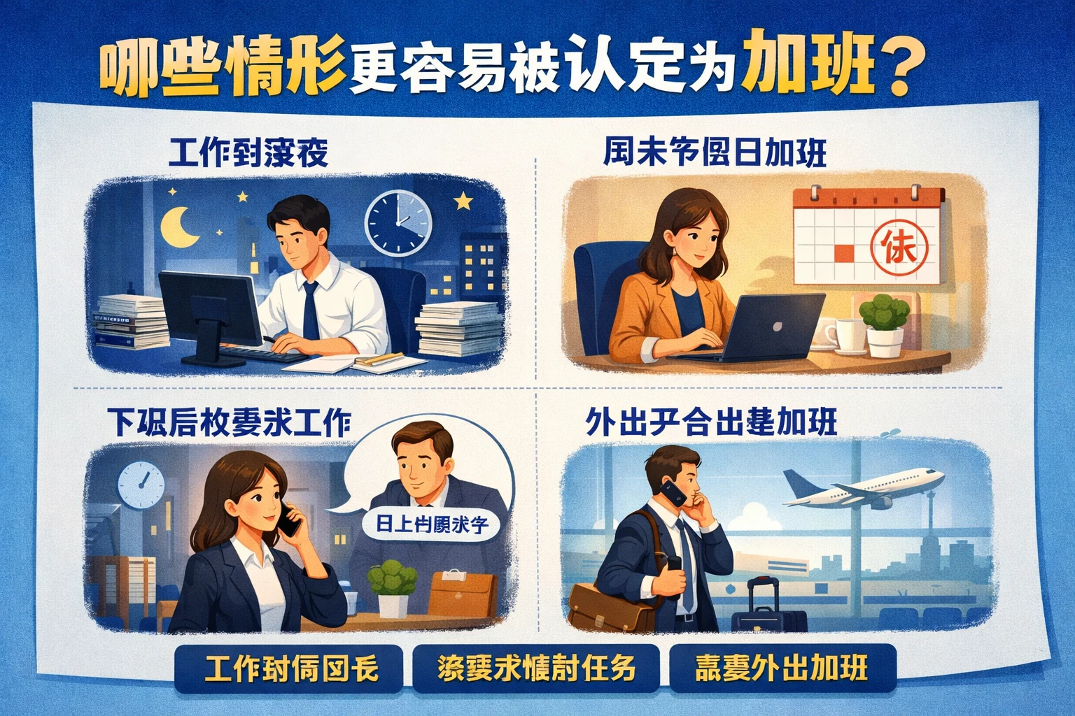 哪些情形更容易被认定为加班