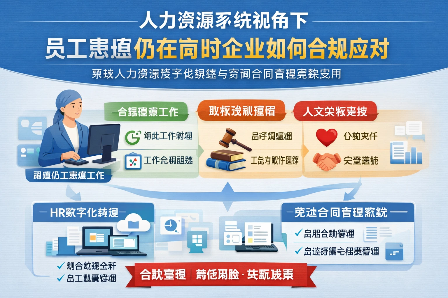 人力资源系统视角下,员工患癌仍在岗时企业如何合规应对——兼谈人力资源数字化转型与劳动合同管理系统应用