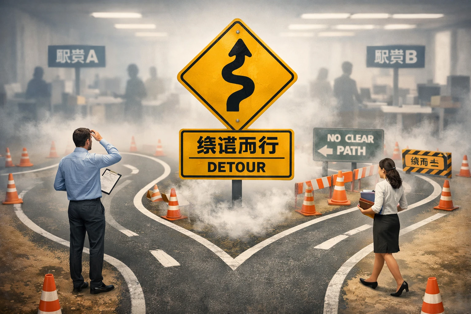 岗位职责模糊,给了“绕道而行”的空间