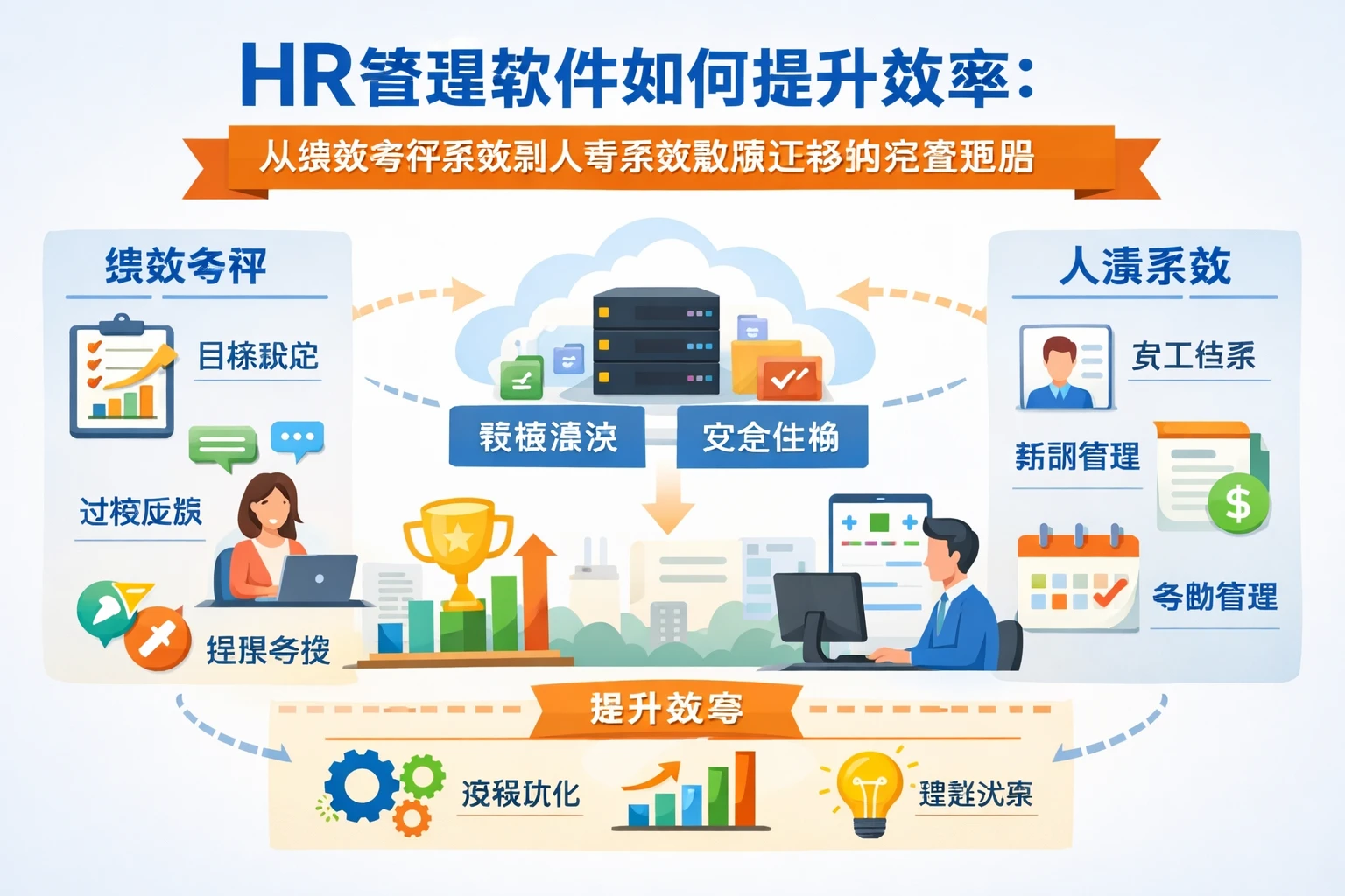 HR管理软件如何提升效率：从绩效考评系统到人事系统数据迁移的完整思路