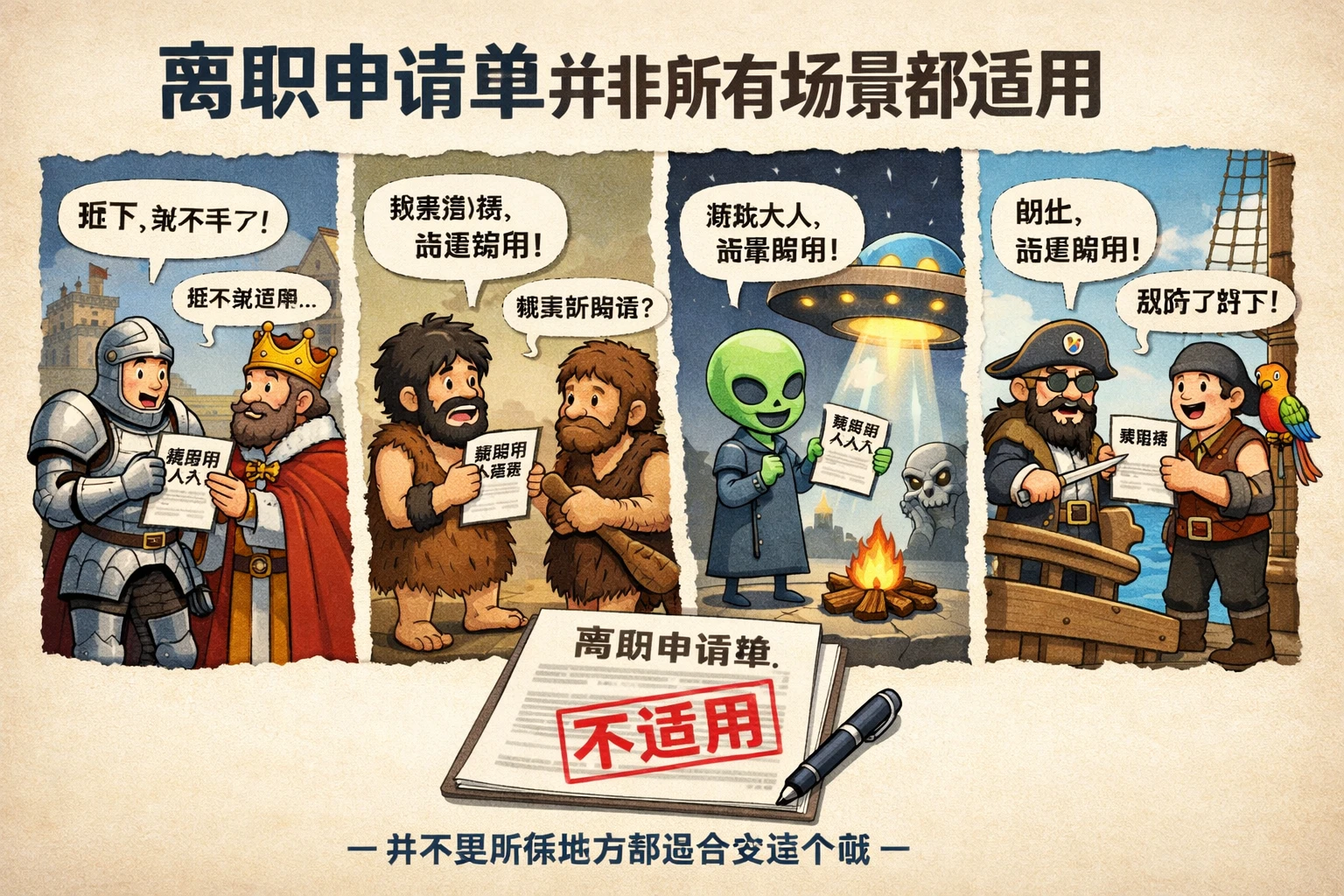 离职申请单并非所有场景都适用