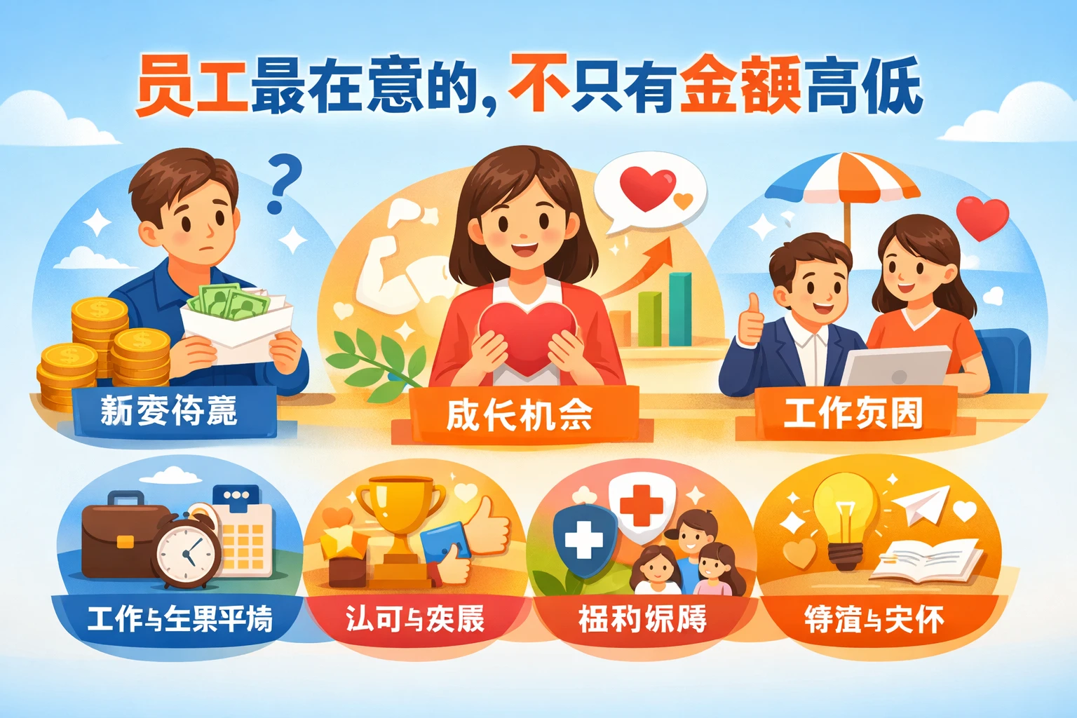 员工最在意的，不只有金额高低