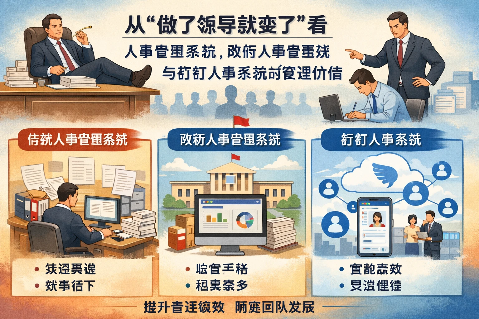 从“做了领导就变了”看人事管理系统、政府人事管理系统与钉钉人事系统的管理价值