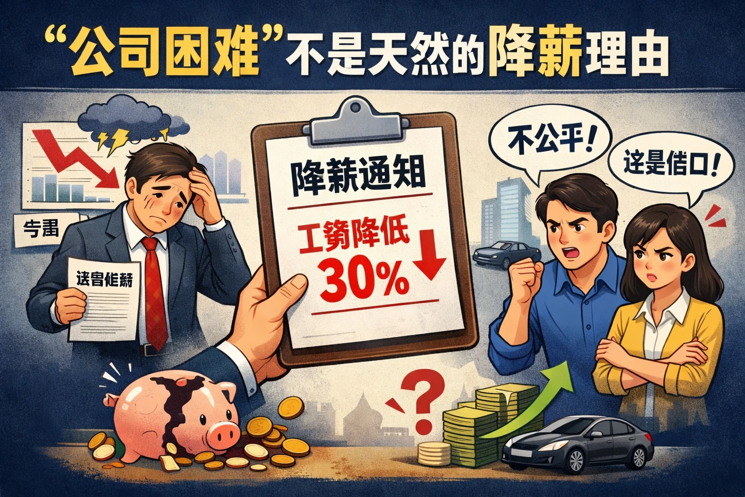 “公司困难”不是天然的降薪理由