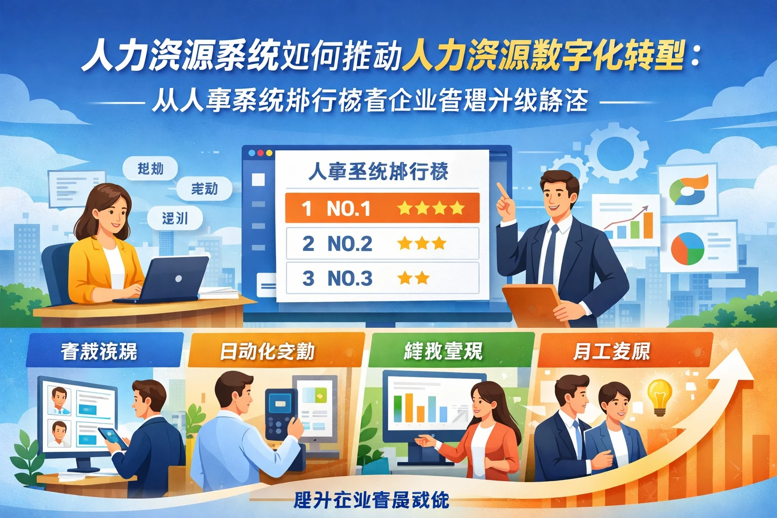 人力资源系统如何推动人力资源数字化转型：从人事系统排行榜看企业管理升级路径