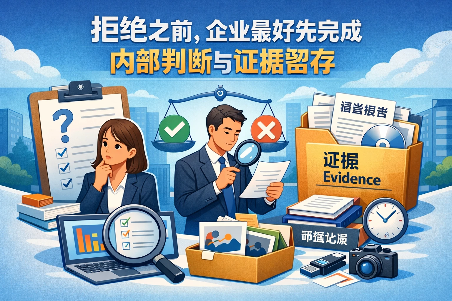 拒绝之前，企业最好先完成内部判断与证据留存