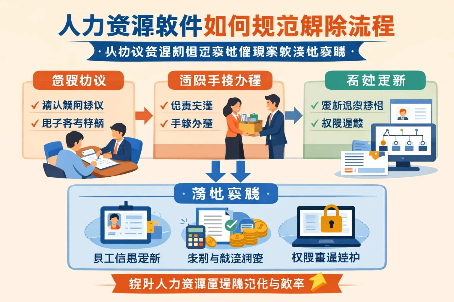 人力资源软件如何规范解除流程:从协议签署到组织架构管理系统落地实践