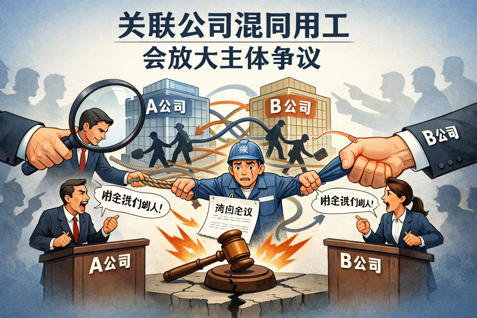 关联公司混同用工，会放大主体争议