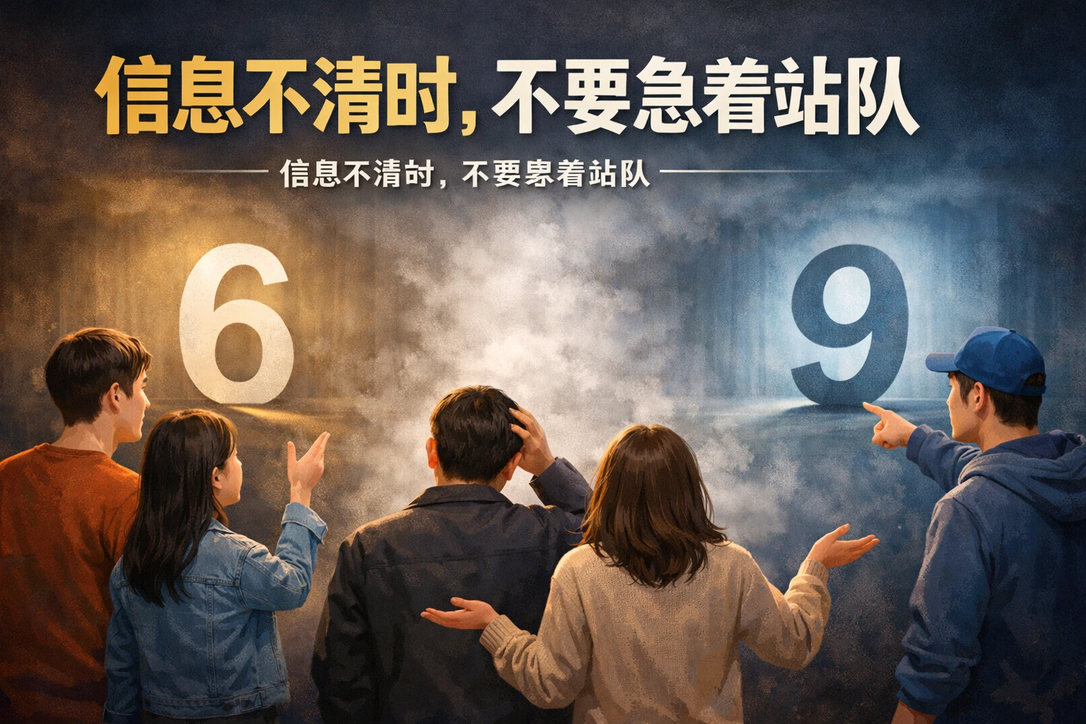 信息不清时，不要急着站队