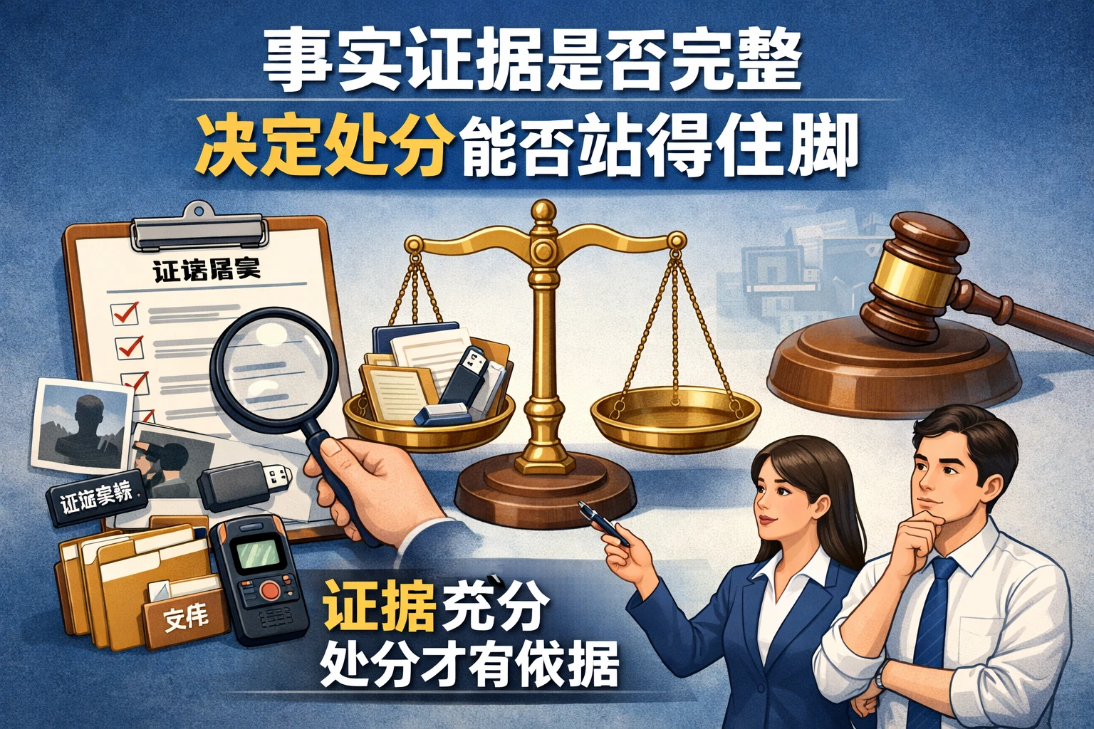 事实证据是否完整,决定处分能否站得住脚