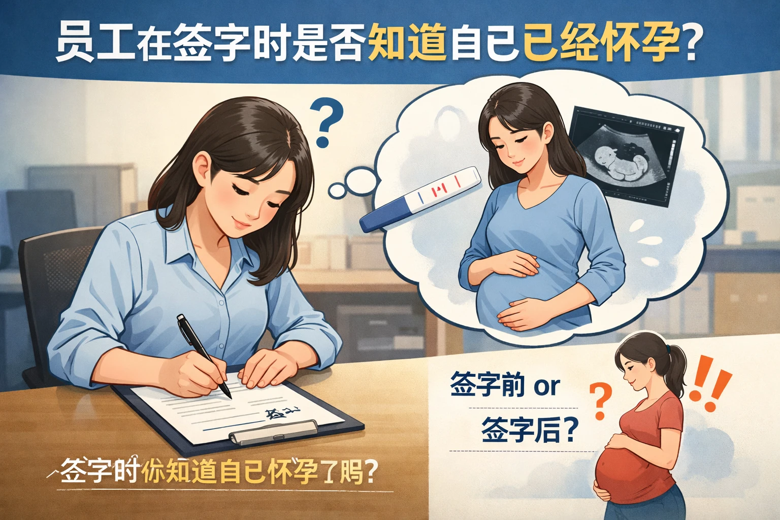 员工在签字时是否知道自己已经怀孕