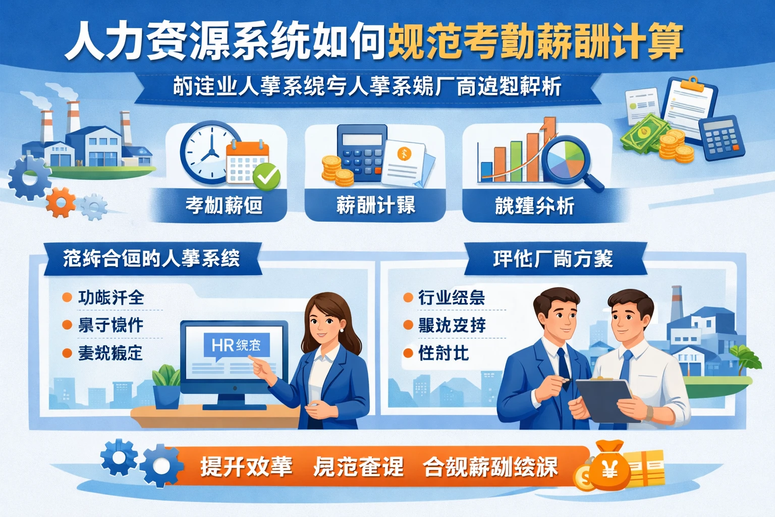 人力资源系统如何规范考勤薪酬计算：制造业人事系统与人事系统厂商选型解析