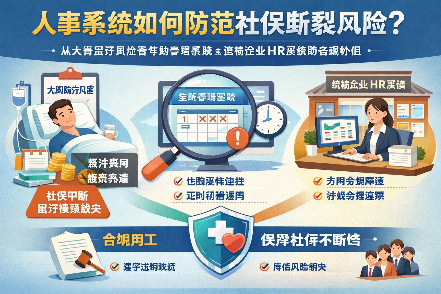 人事系统如何防范社保断缴情形:从大病医疗风险看考勤管理系统与连锁企业HR系统的合规价值
