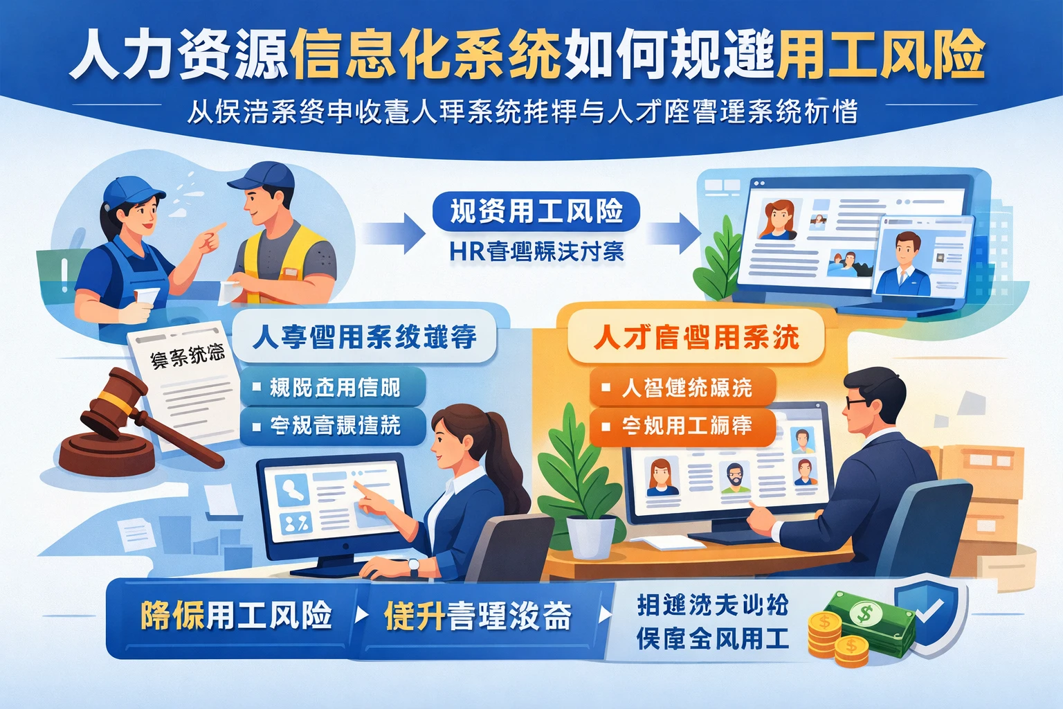 人力资源信息化系统如何规避用工风险:从保洁劳务争议看人事系统推荐与人才库管理系统价值