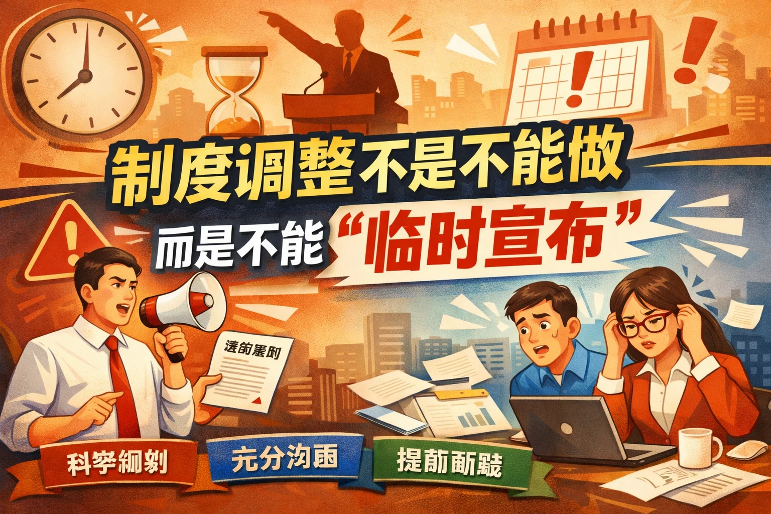 制度调整不是不能做，而是不能“临时宣布”