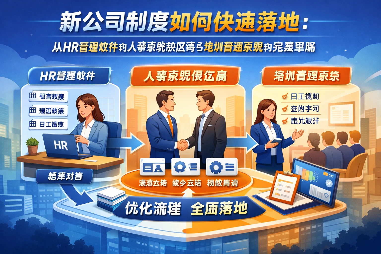 新公司制度如何快速落地：从HR管理软件到人事系统供应商与培训管理系统的完整思路