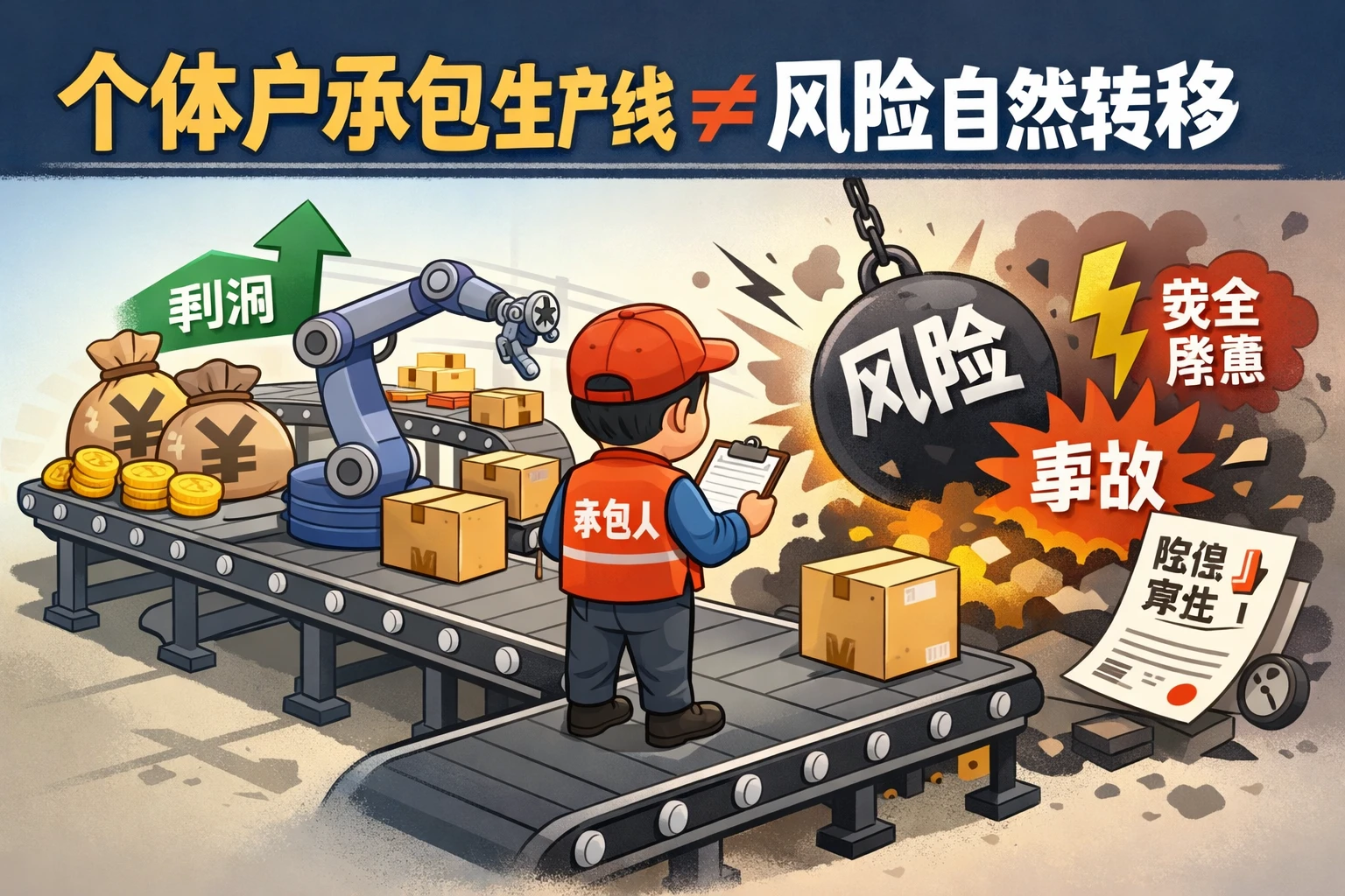 个体户承包生产线,不等于风险自然转移