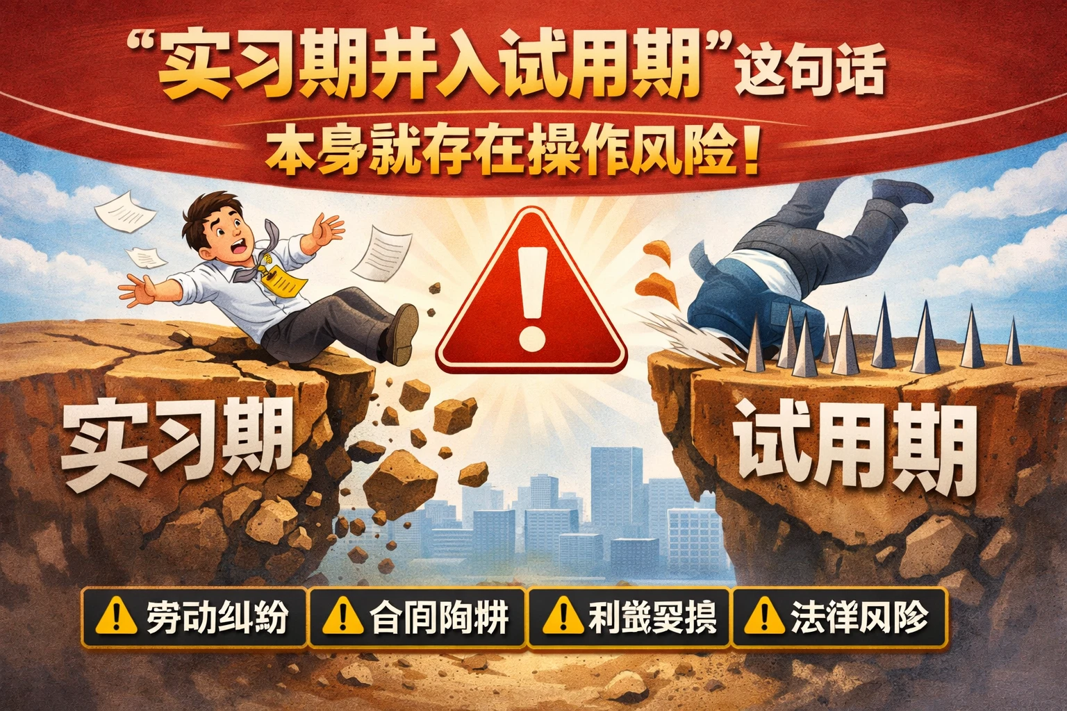 2. “实习期并入试用期”这句话,本身就存在操作风险