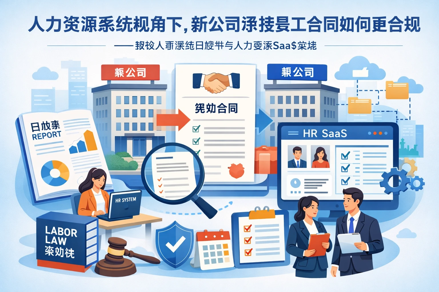 人力资源系统视角下，新公司承接员工合同如何更合规——兼谈人事系统白皮书与人力资源SaaS实践