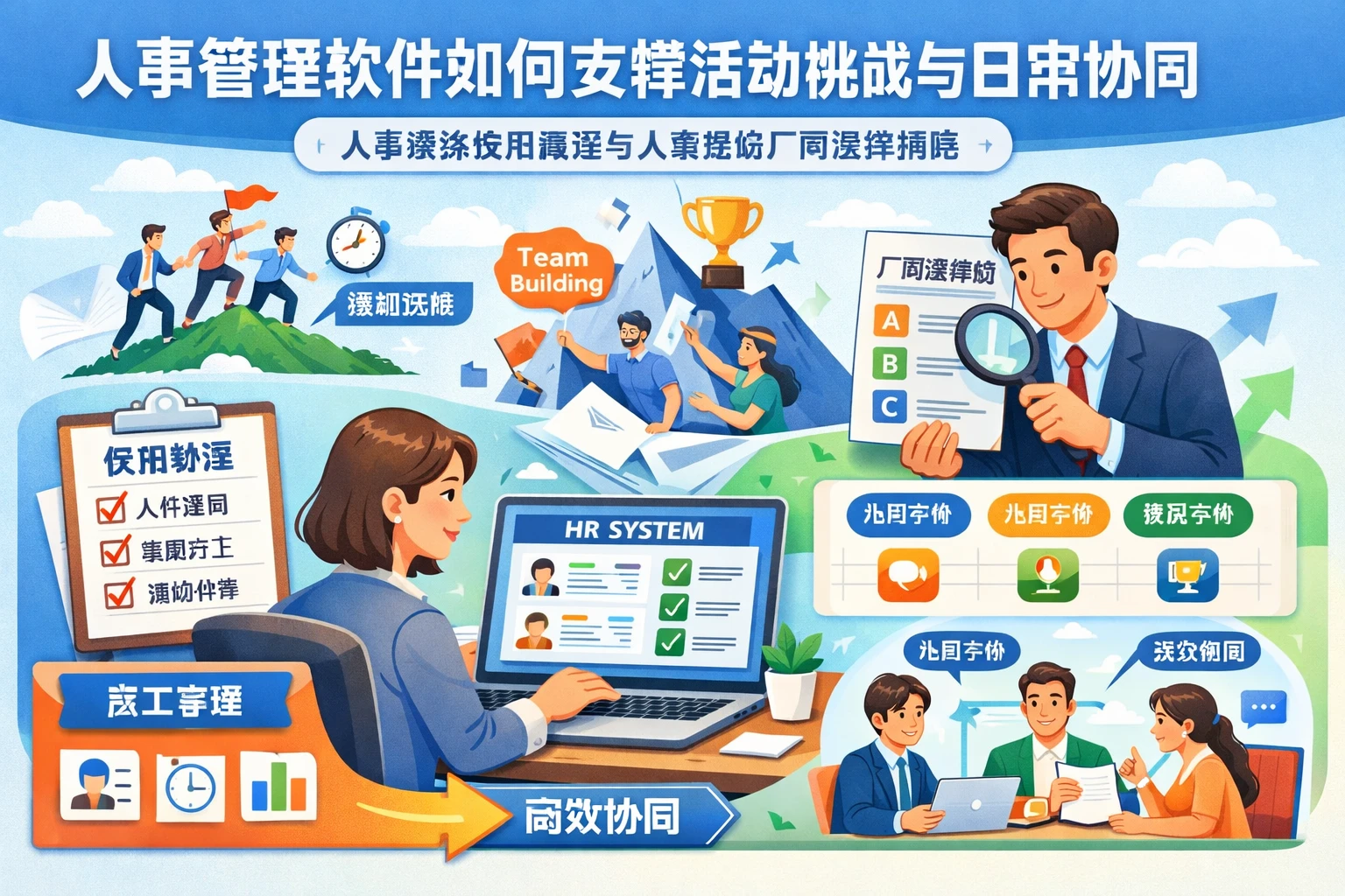 人事管理软件如何支撑活动挑战与日常协同:人事系统使用教程与人事系统厂商选择指南