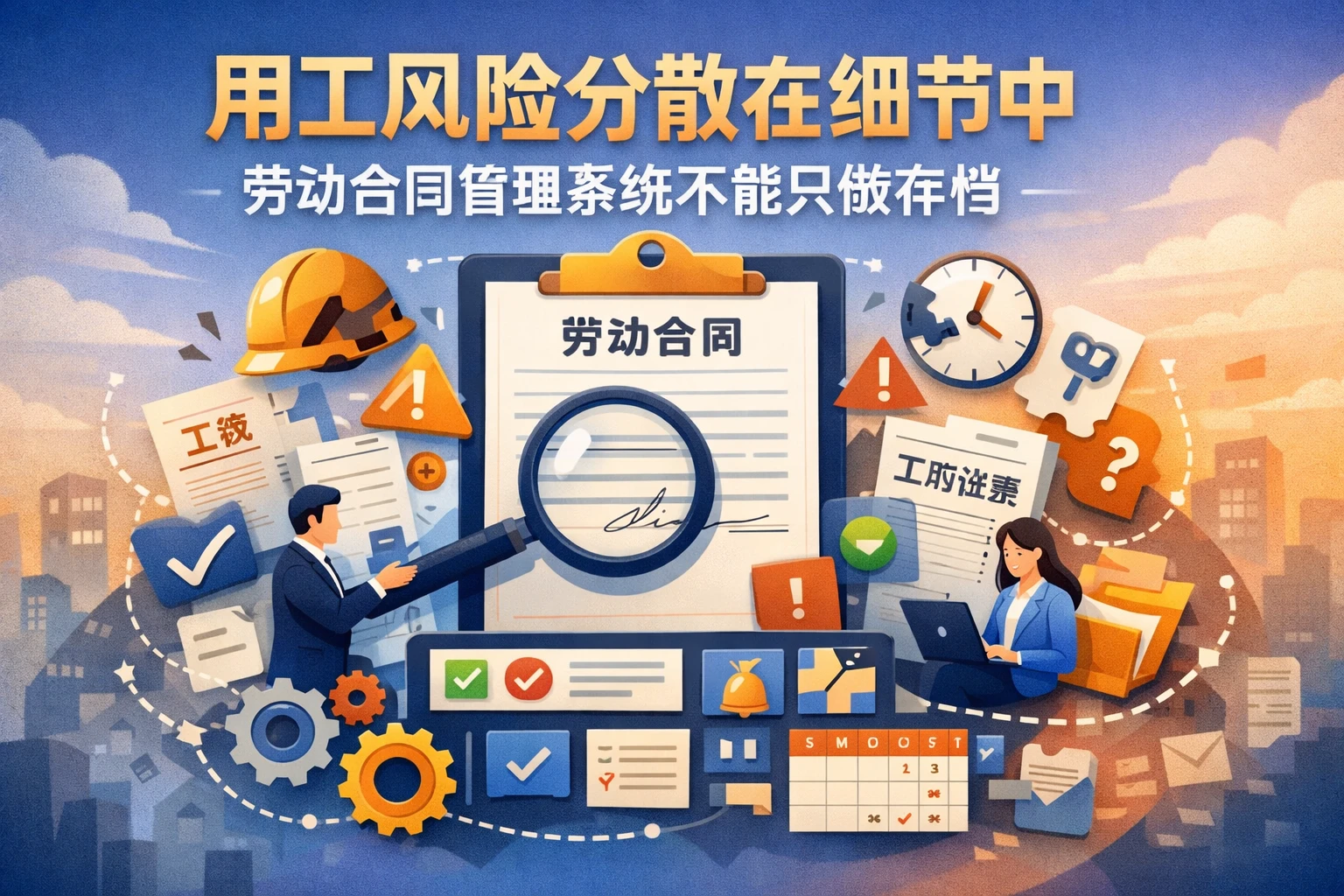 用工风险分散在细节中,劳动合同管理系统不能只做存档