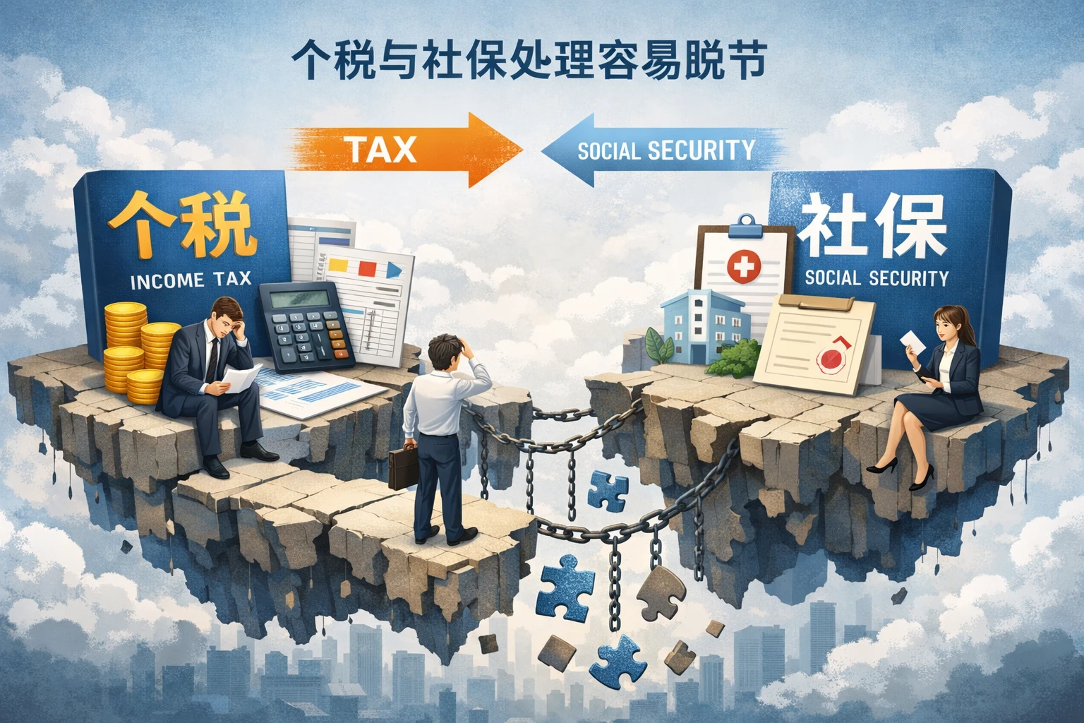 个税与社保处理容易脱节
