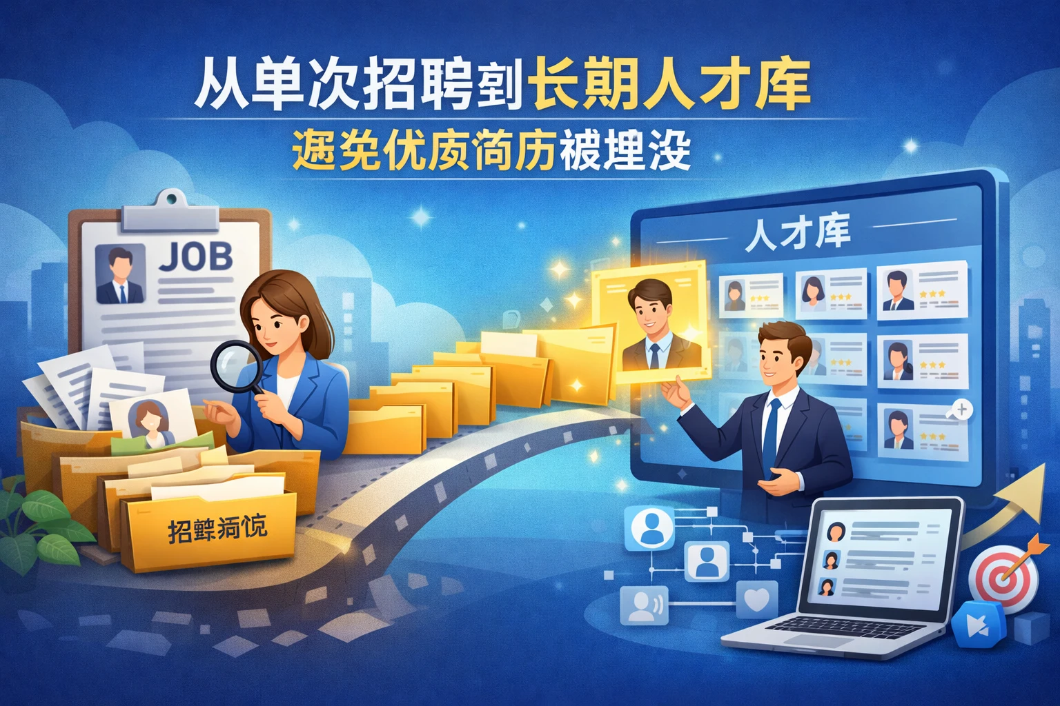 从单次招聘到长期人才库，避免优质简历被埋没