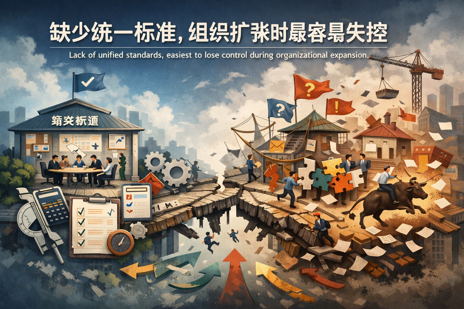 缺少统一标准,组织扩张时最容易失控