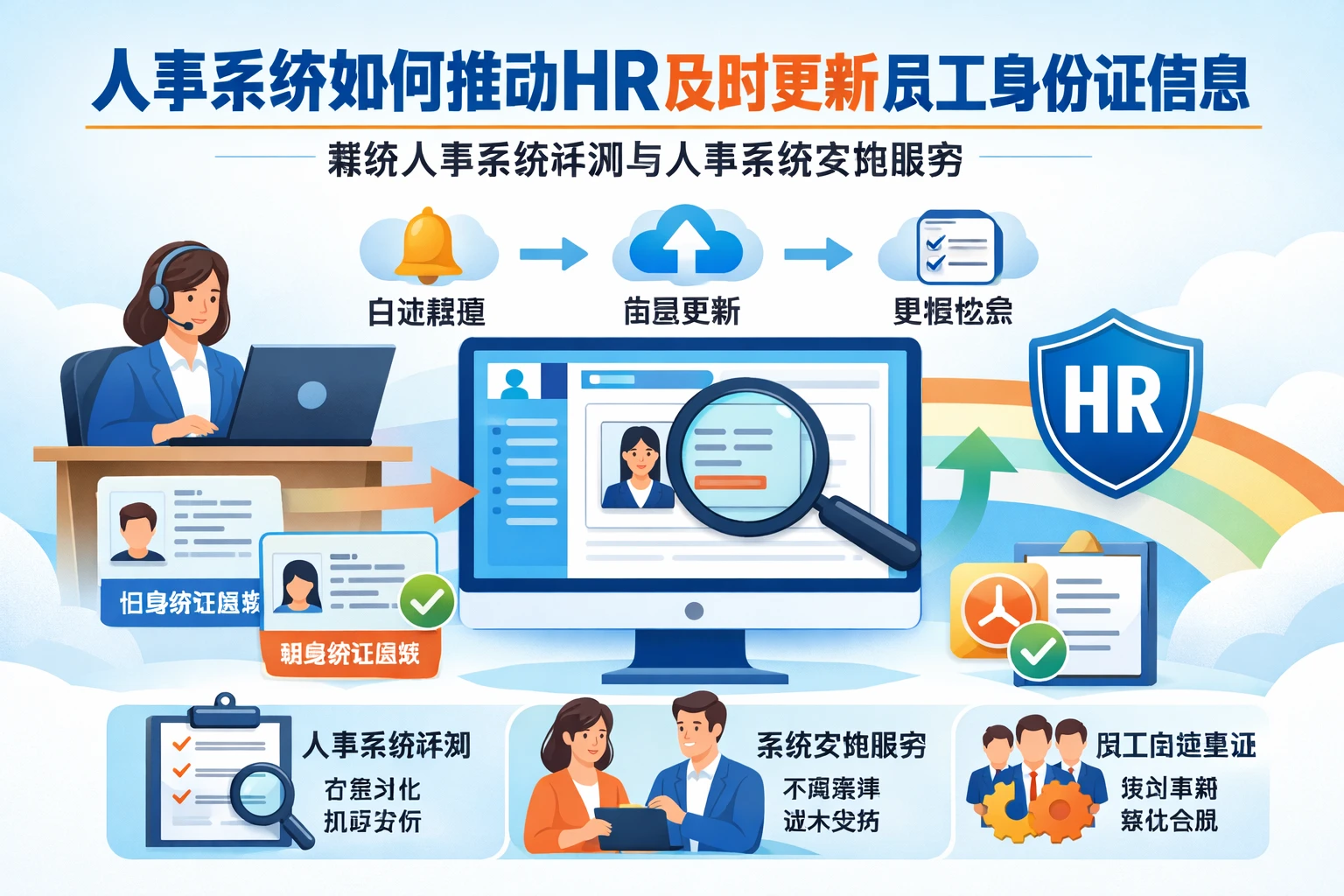 人事系统如何推动HR及时更新员工身份证信息：兼谈人事系统评测与人事系统实施服务