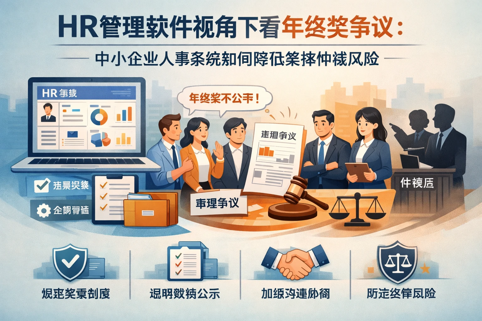 HR管理软件视角下看年终奖争议:中小企业人事系统如何降低集体仲裁风险
