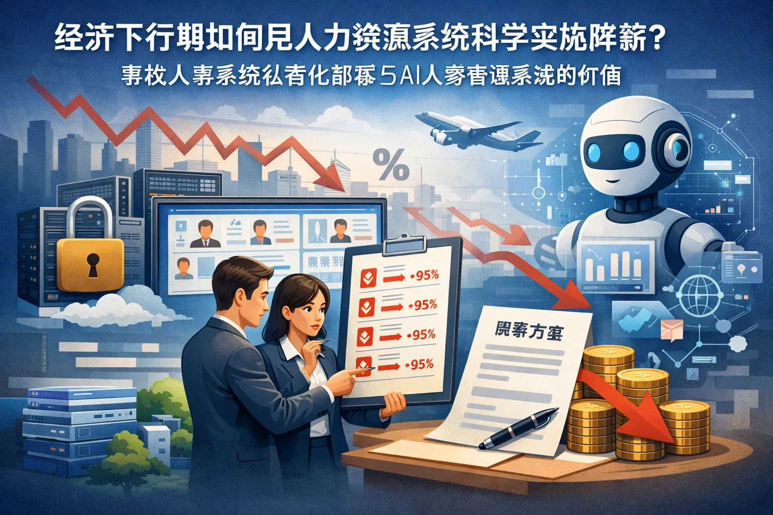 经济下行期如何用人力资源系统科学实施降薪？兼谈人事系统私有化部署与AI人事管理系统的价值