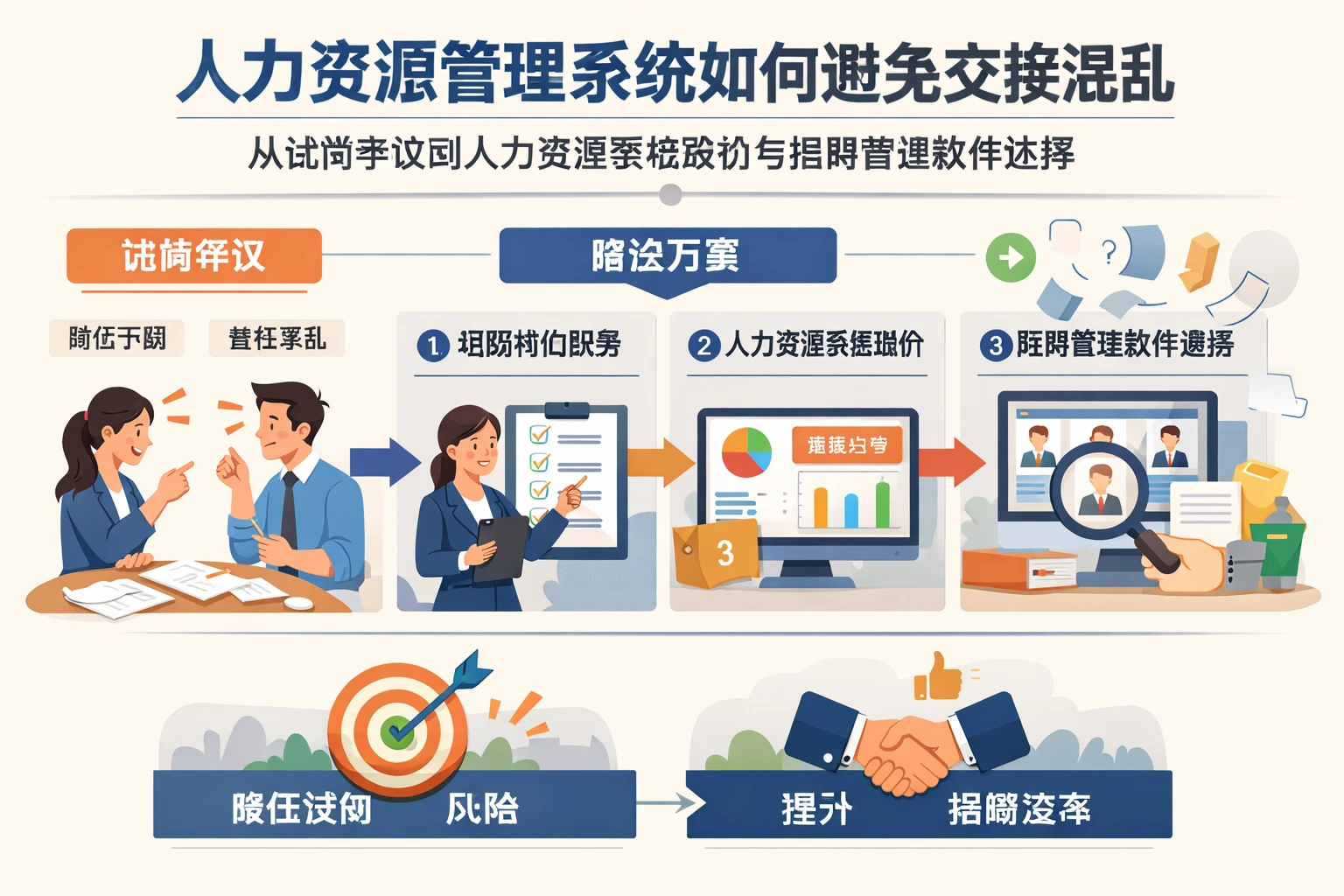 人力资源管理系统如何避免交接混乱：从试岗争议到人力资源系统报价与招聘管理软件选择