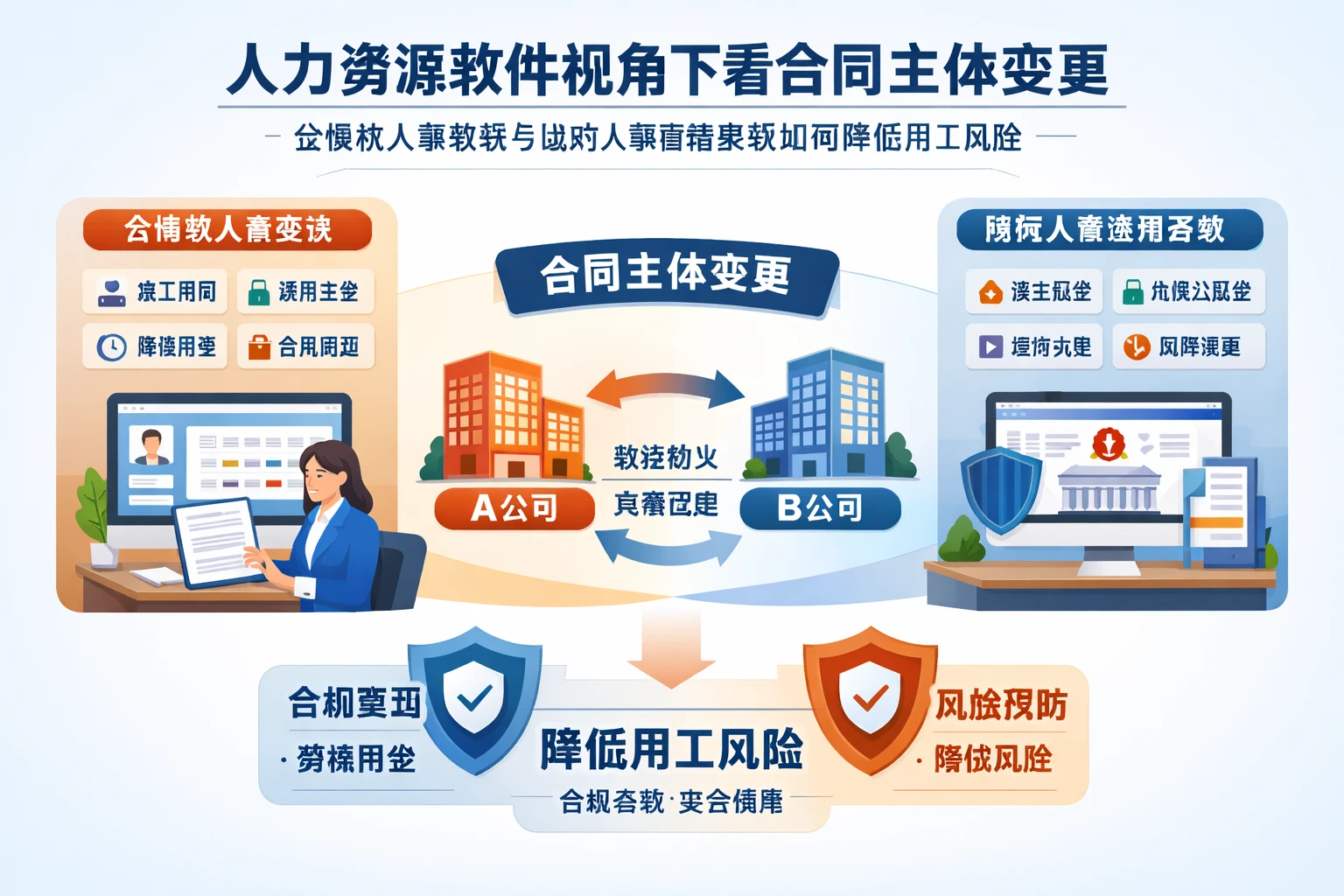 人力资源软件视角下看合同主体变更：全模块人事系统与政府人事管理系统如何降低用工风险