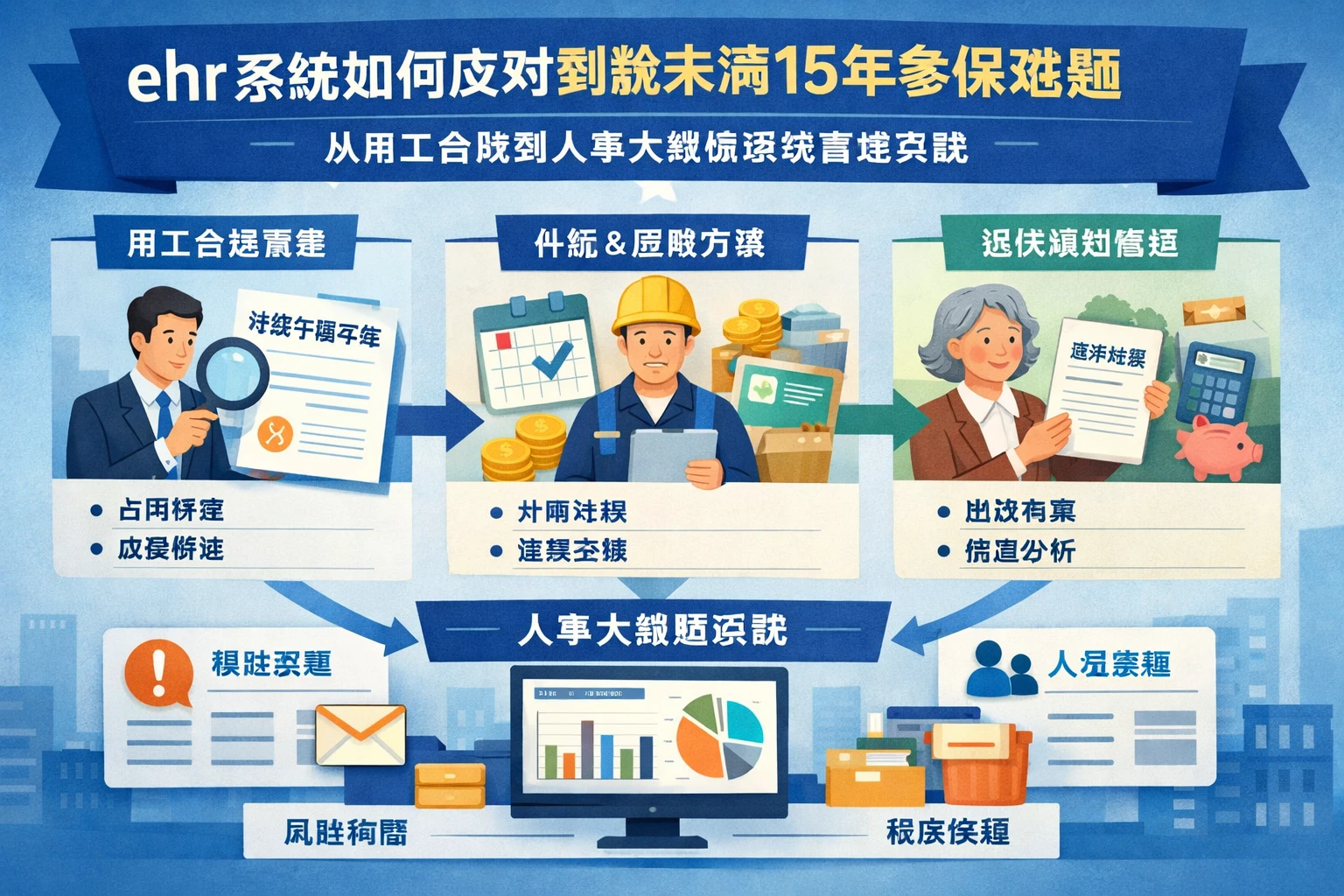 ehr系统如何应对到龄未满15年参保难题：从用工合规到人事大数据系统管理实践