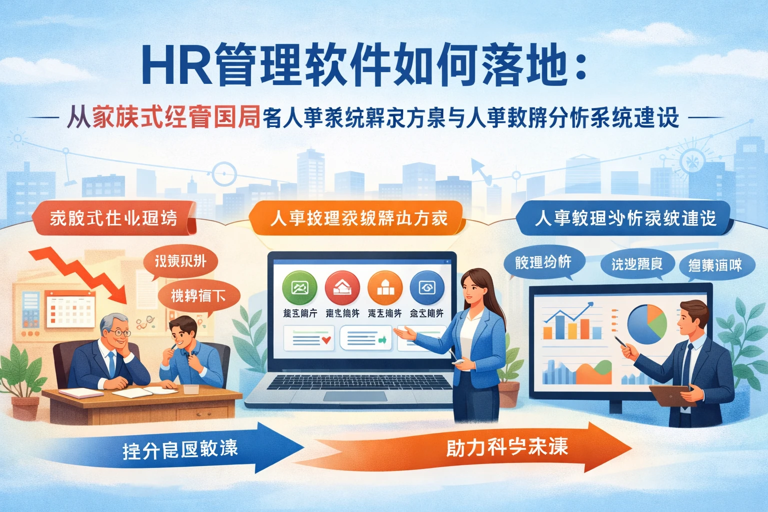 HR管理软件如何落地：从家族式经营困局看人事系统解决方案与人事数据分析系统建设