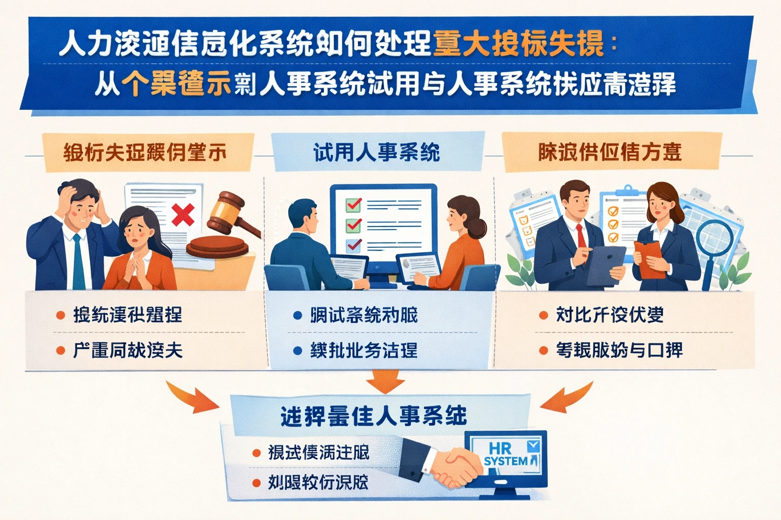 人力资源信息化系统如何处理重大投标失误：从个案警示到人事系统试用与人事系统供应商选择