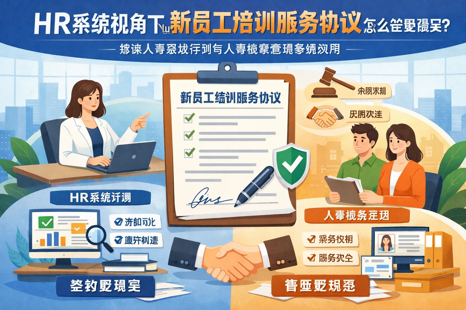 HR系统视角下的新员工培训服务协议怎么签更稳妥？兼谈人事系统评测与人事档案管理系统应用