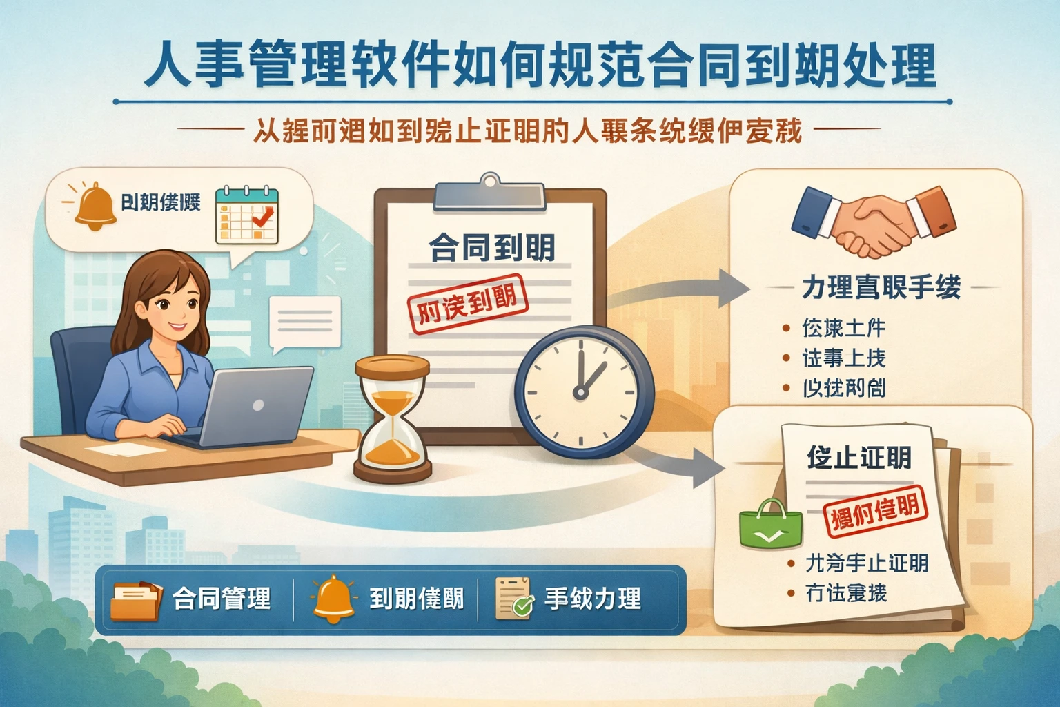 人事管理软件如何规范合同到期处理：从提前通知到终止证明的人事系统维护实践