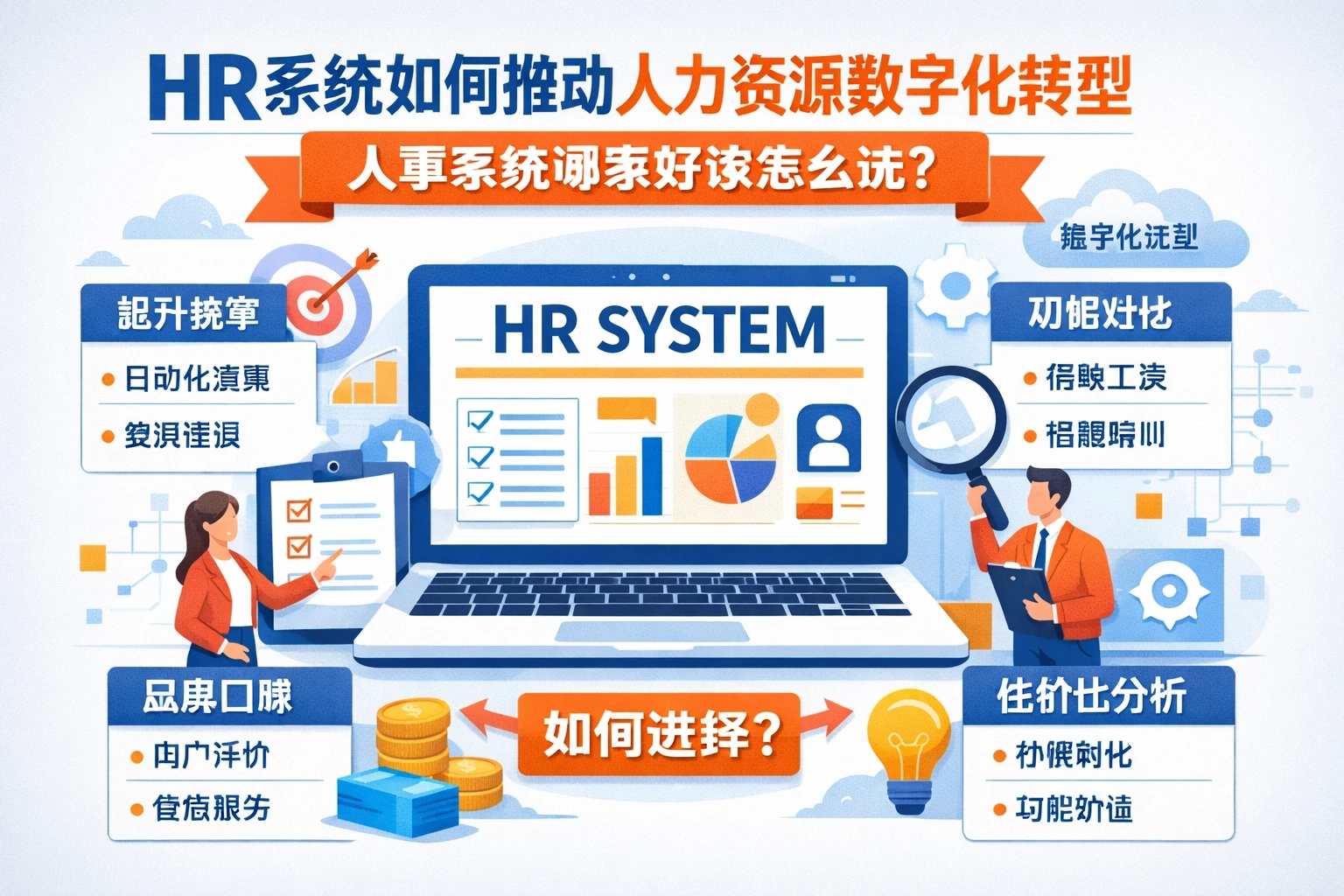 HR系统如何推动人力资源数字化转型：人事系统哪家好该怎么选