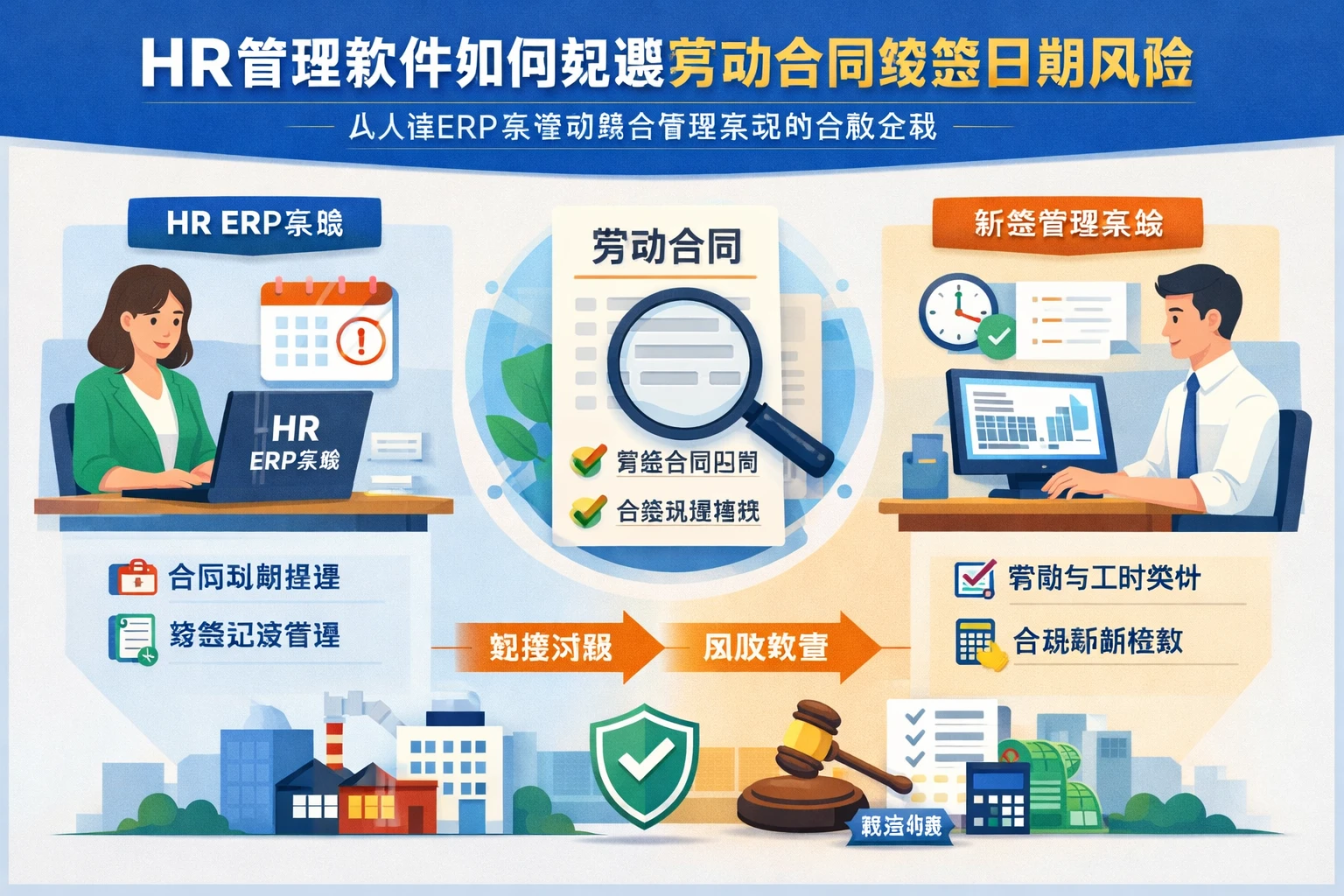 HR管理软件如何规避劳动合同续签日期风险：从人事ERP系统到薪资管理系统的合规实践