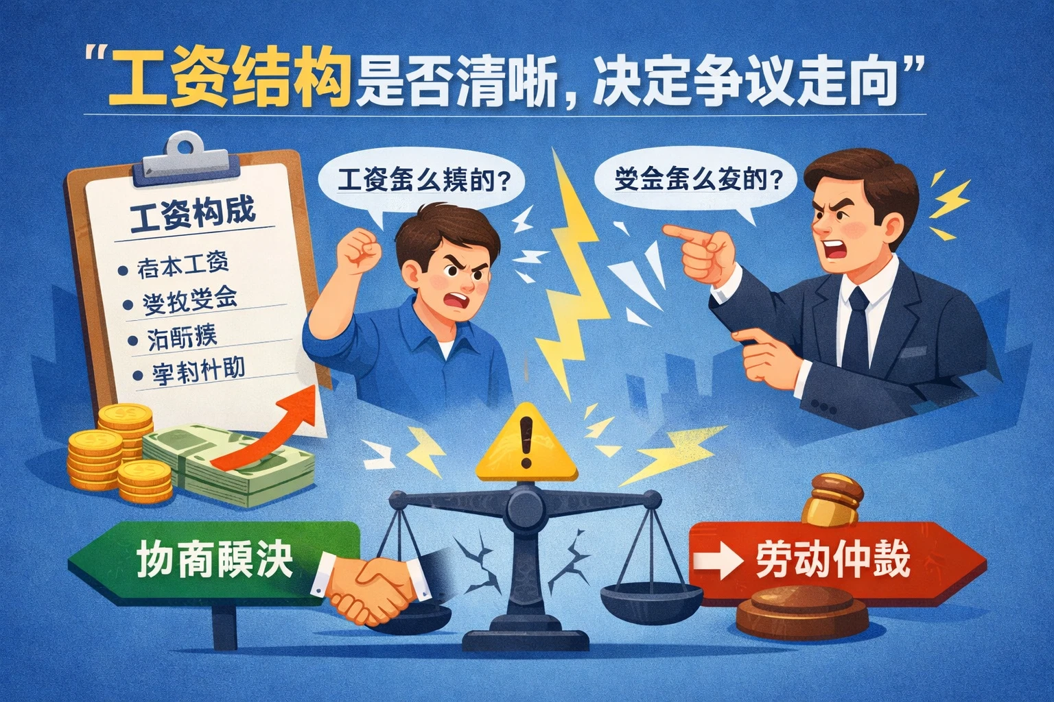 工资结构是否清晰,决定争议走向