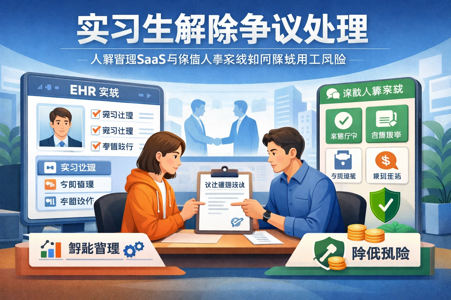 ehr系统视角下的实习生解除争议处理：人事管理SaaS与微信人事系统如何降低用工风险