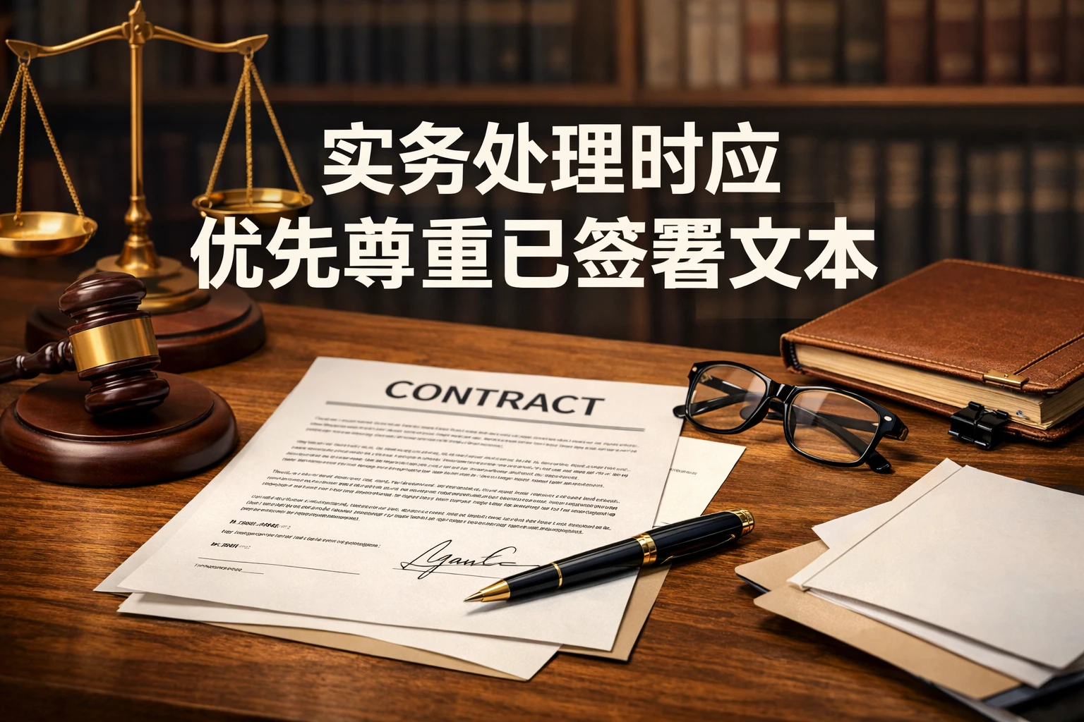 实务处理时应优先尊重已签署文本