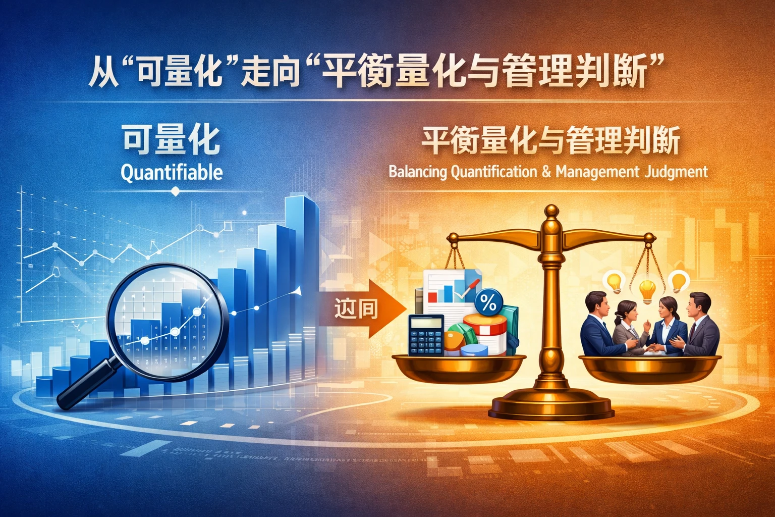 从“可量化”走向“平衡量化与管理判断”