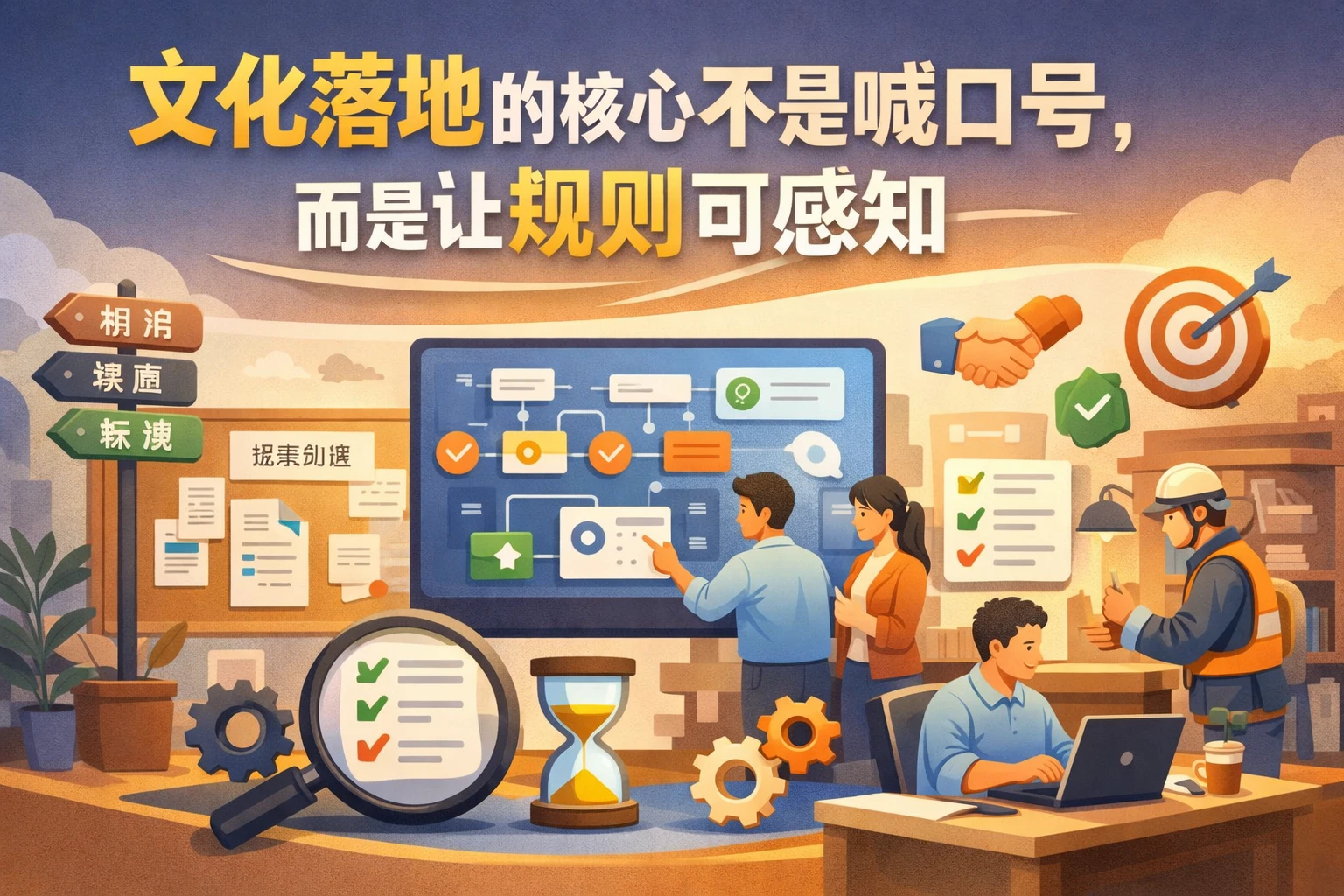 文化落地的核心不是喊口号,而是让规则可感知