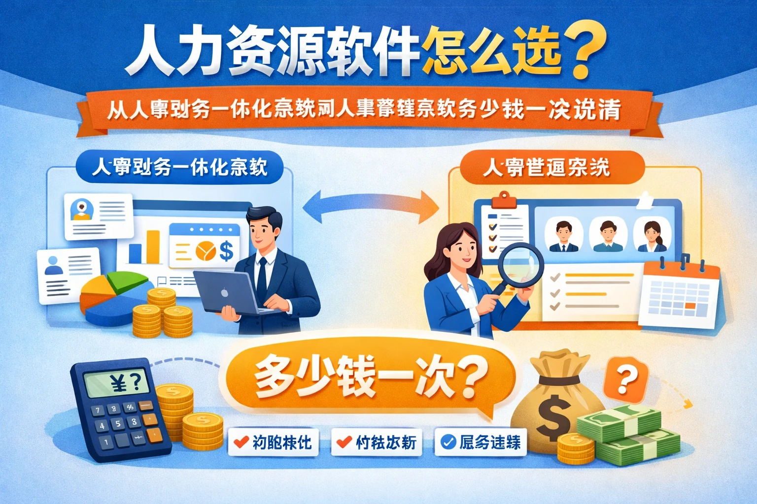 人力资源软件怎么选？从人事财务一体化系统到人事管理系统多少钱一次说清